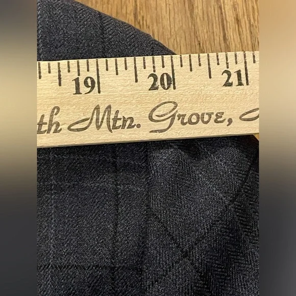 Blue pronto Uno wool suit jacket size means 44 regular - Picture 10 of 13